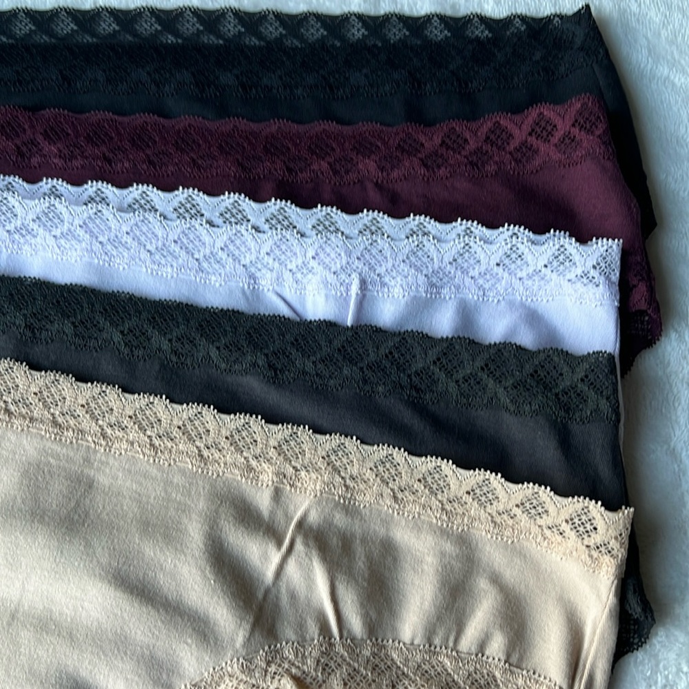 (5)NATORI Bliss Cotton Lace Briefs